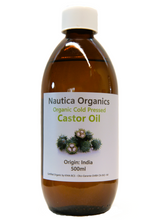 Load image into Gallery viewer, Castor Oil - Hexane Free - Certified Organic Cold Pressed