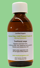 Load image into Gallery viewer, Castor Oil - Hexane Free - Certified Organic Cold Pressed
