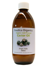 Load image into Gallery viewer, Castor Oil - Hexane Free - Certified Organic Cold Pressed
